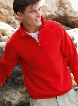 Fruit Of The Loom Zip Neck Sweatshirt